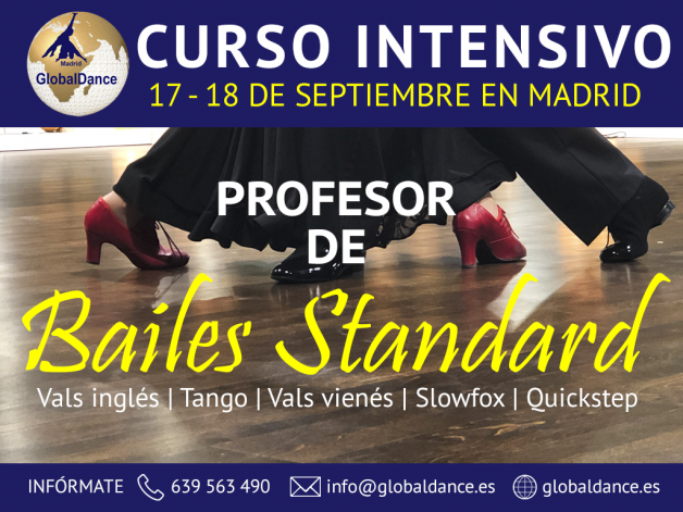 Curso de Profesor de Bailes Standard – 17 y 18 septiembre