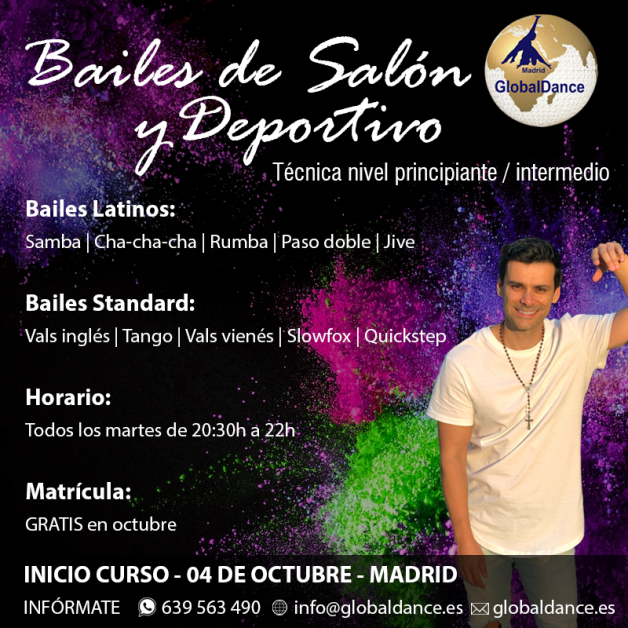 Nueva clase de baile deportivo en Madrid | Zona Argüelles