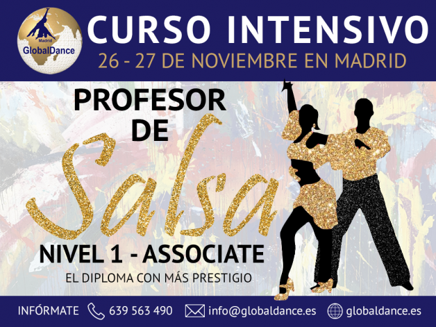 Curso de Profesor de Salsa 2022 – 26 y 27 de noviembre en Madrid