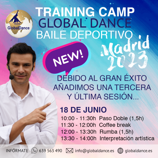 Training Camp de Baile Deportivo Global Dance 2023  | 4, 11 y 18 de Junio en Madrid