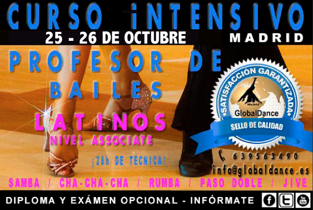 Curso de Profesor de Bailes Latinos – nivel 1- Associate